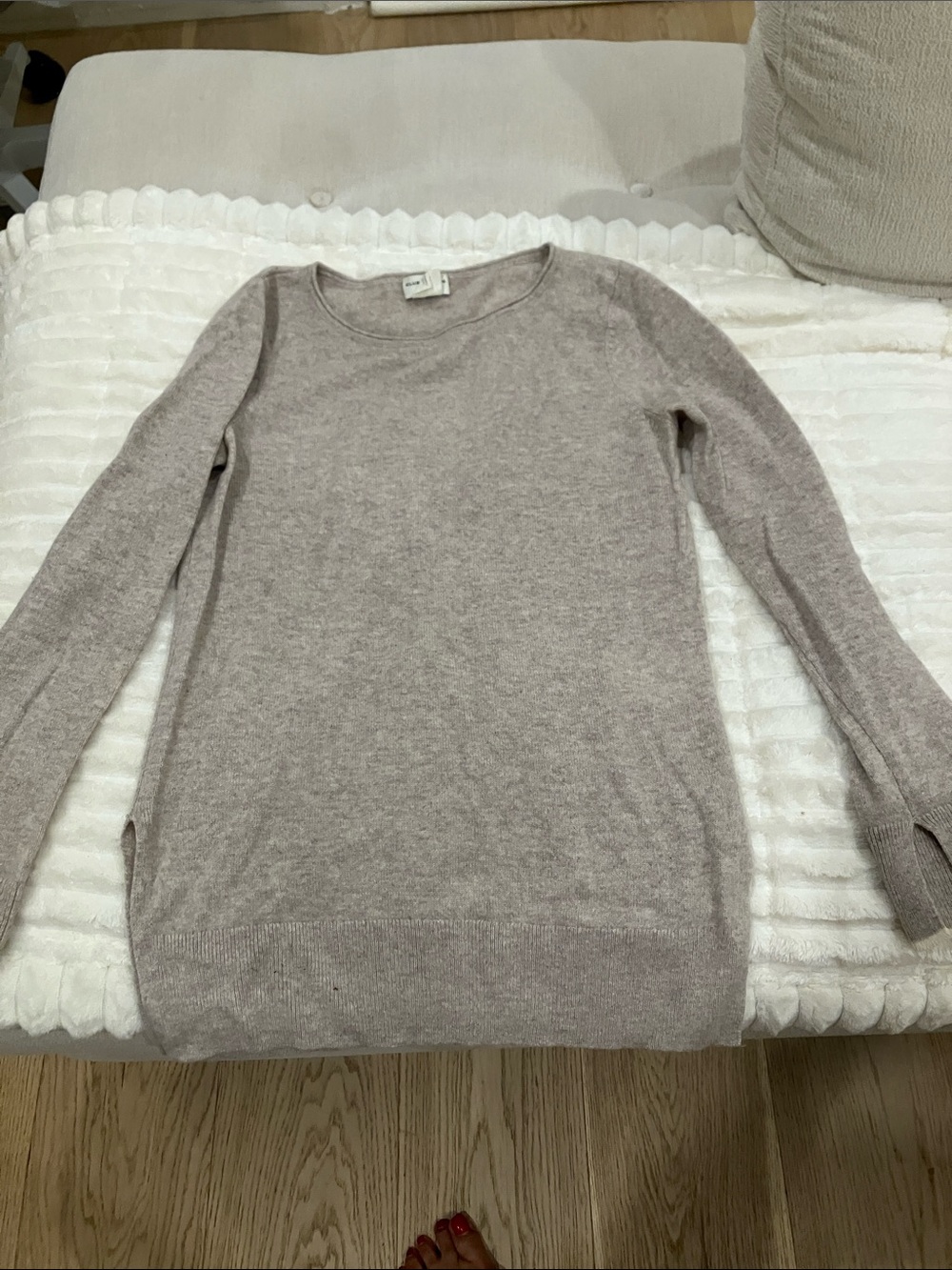 Club Monaco Light Taupe Crewneck Sweater